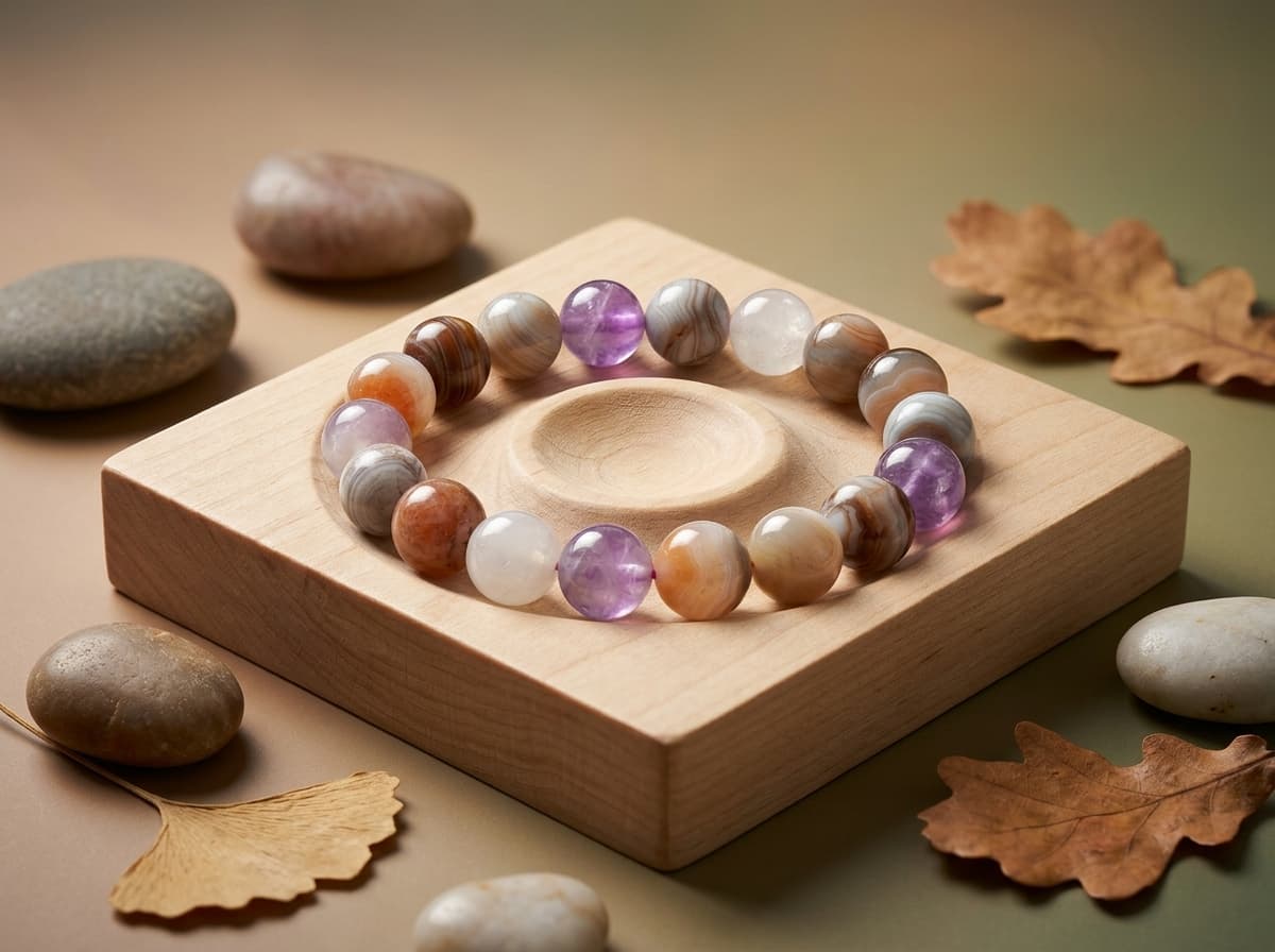 Agate & Amethyst Serenity Bracelet