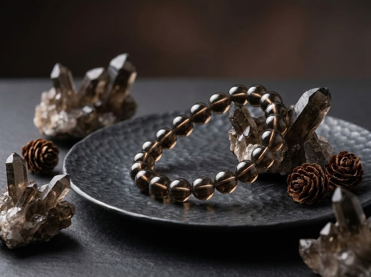 Smoky Quartz Grounding Bracelet